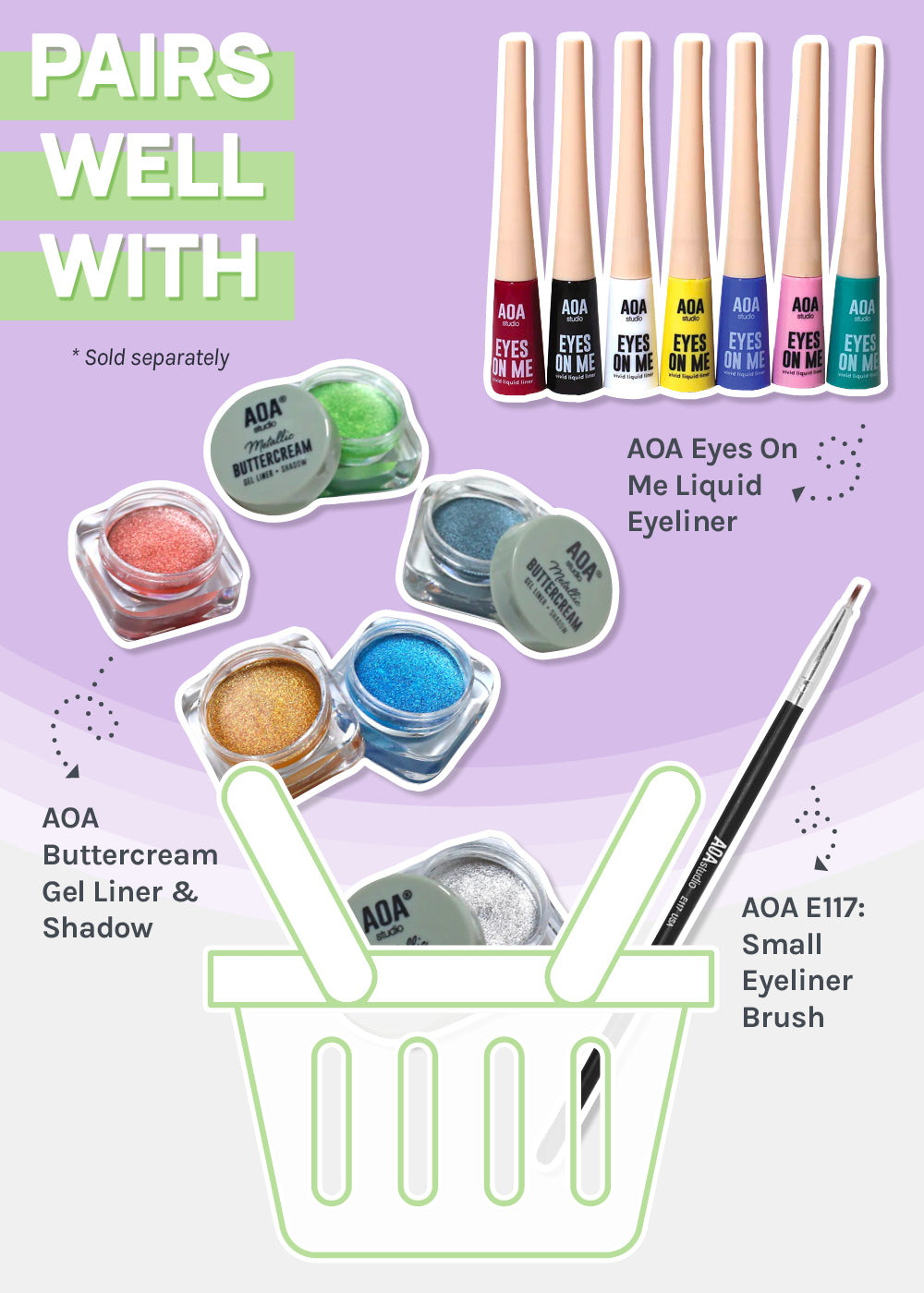 AOA Perfect Winged Eyeliner Sticker Templates