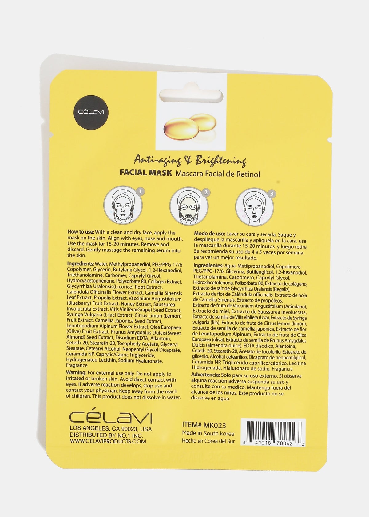 CEV Retinol Sheet Mask