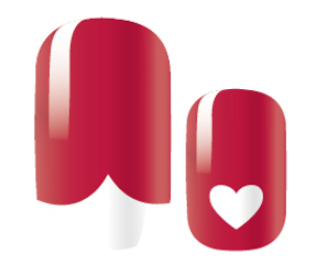 Candied Nails - Red Valentine Heart