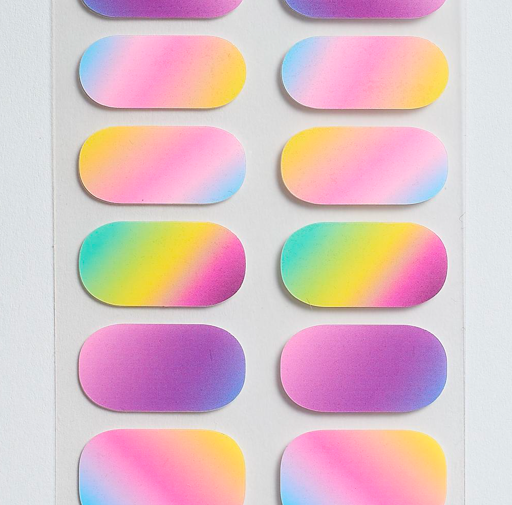 Candied Nails - Rainbow Pastel Gel Nails