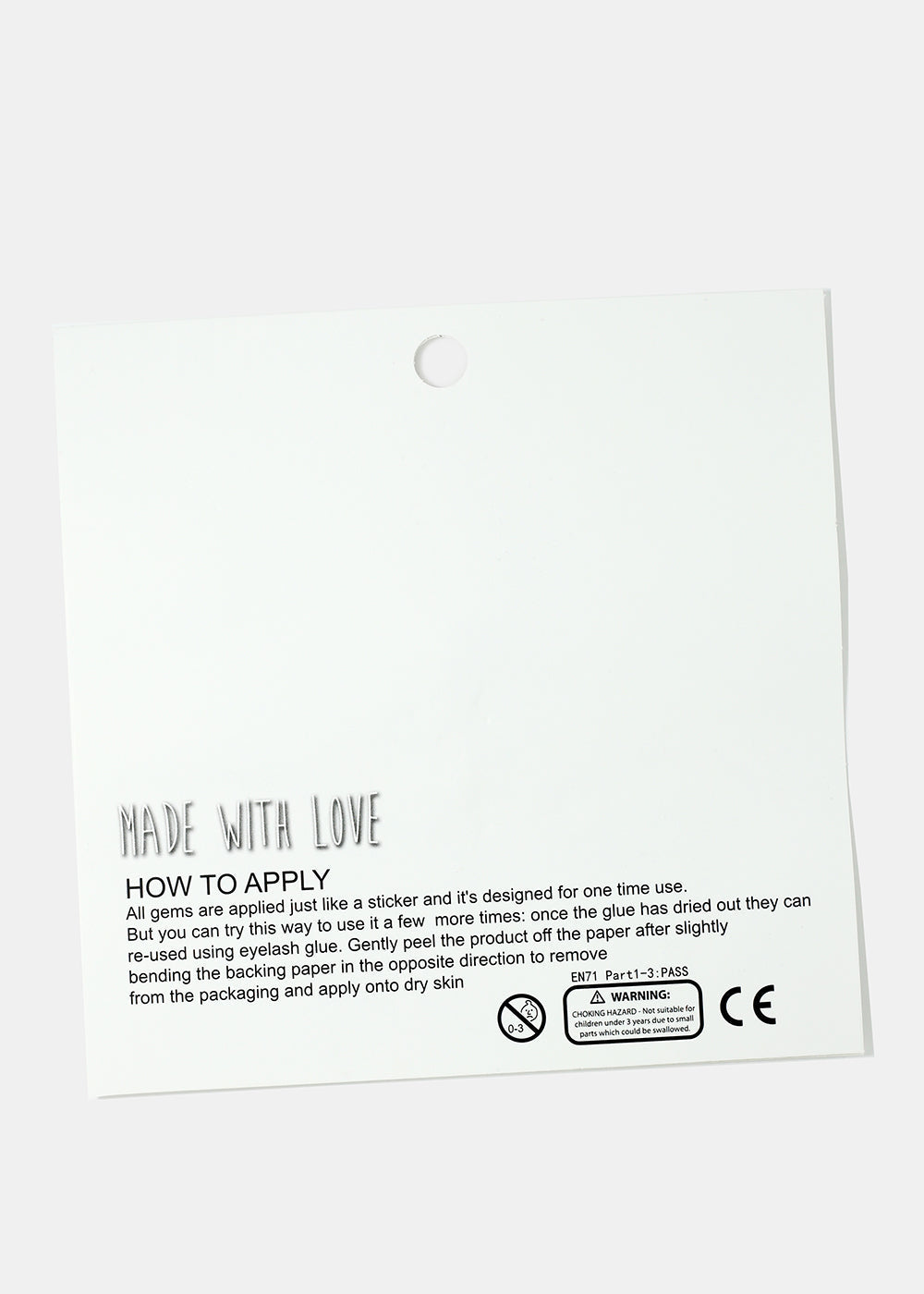 Adhesive Festival Face Jewels