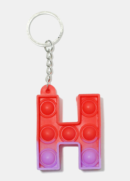 Alphabet Push Pop Keychain