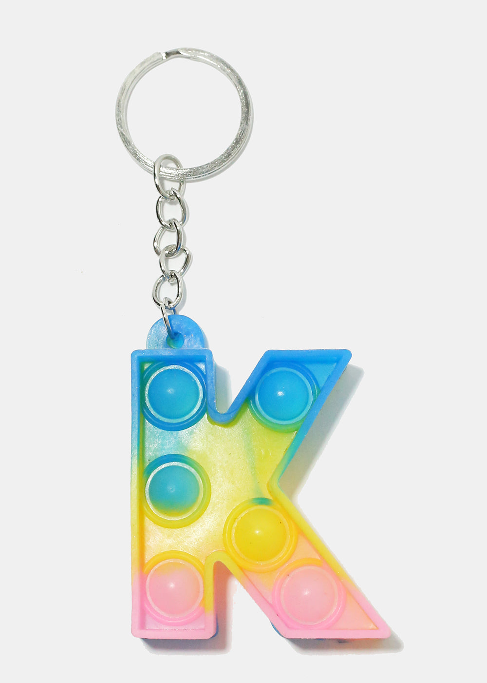Alphabet Push Pop Keychain