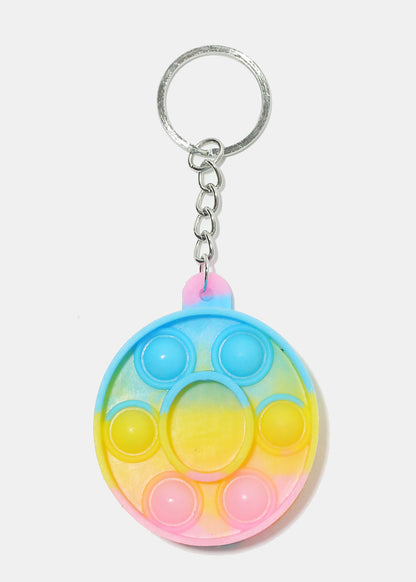 Alphabet Push Pop Keychain