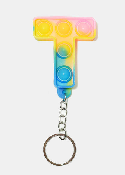 Alphabet Push Pop Keychain