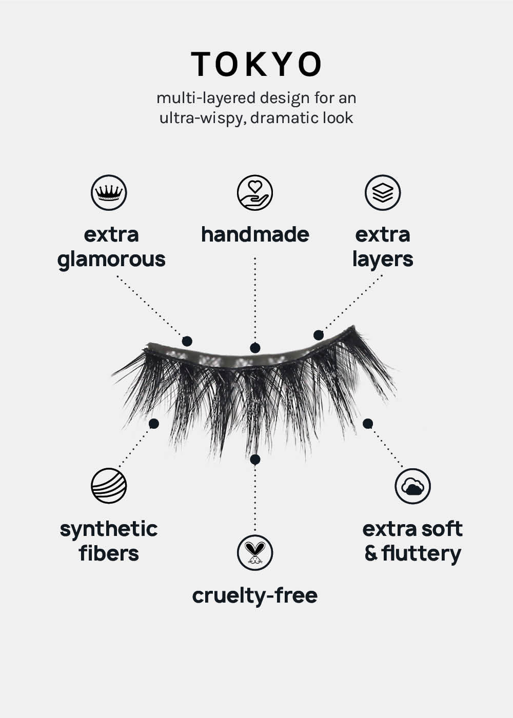 A+ Glam 3D Faux Mink Lashes - Tokyo