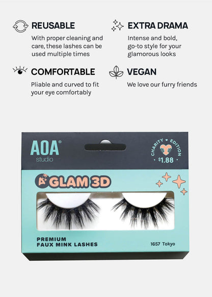 A+ Glam 3D Faux Mink Lashes - Tokyo