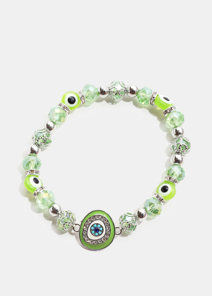 Big Evil Eye Bead Bracelet