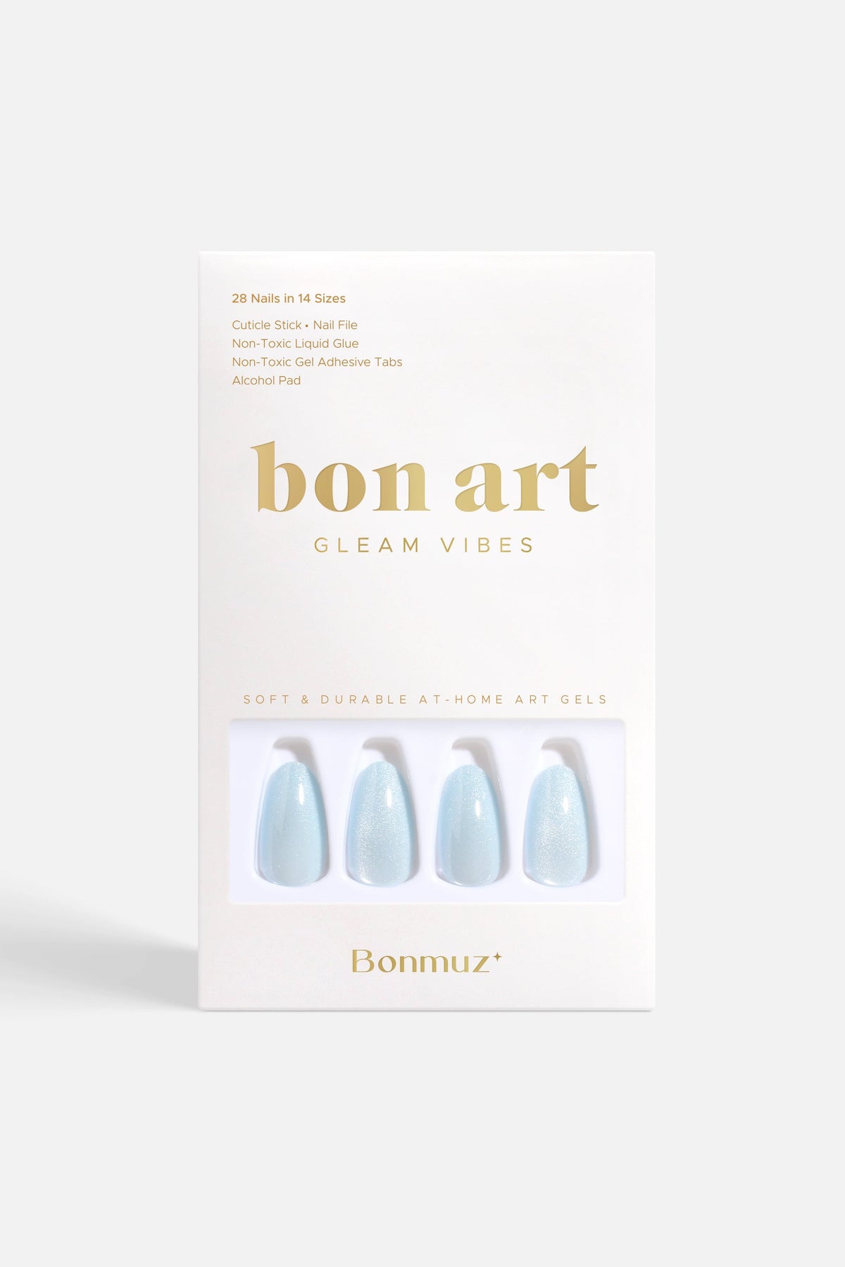 Bonmuz - Glacial Quartz | Soft & Durable Press-On Nails