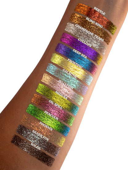 Champagne Tears Chroma Flik (Silver) - Liquid Liner - Glisten Cosmetics