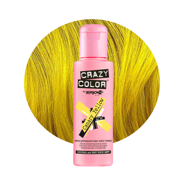 Canary Yellow (Sunshine Yellow) - Semi-Permanent Hair Dye - Crazy Color