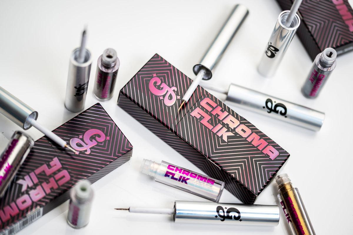 Champagne Tears Chroma Flik (Silver) - Liquid Liner - Glisten Cosmetics