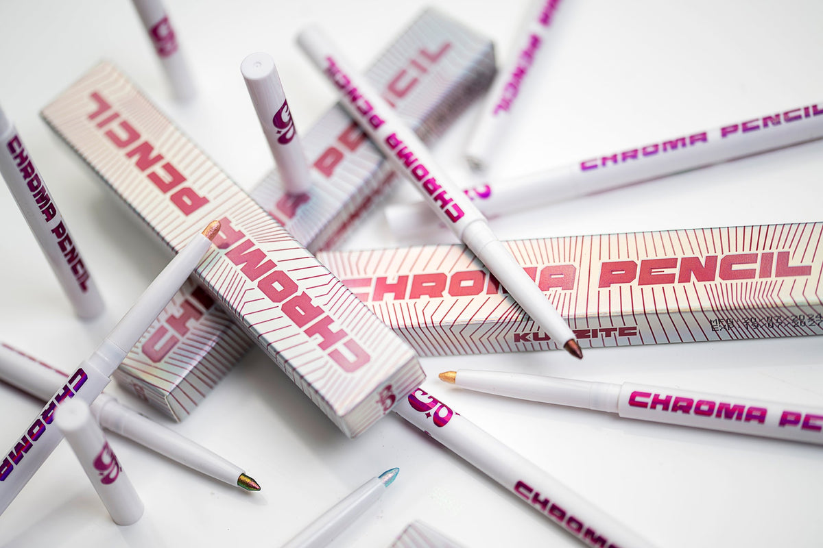Marshmallow Chroma Pencil (Pink/Gold) - Duochrome Pencil - Glisten Cosmetics