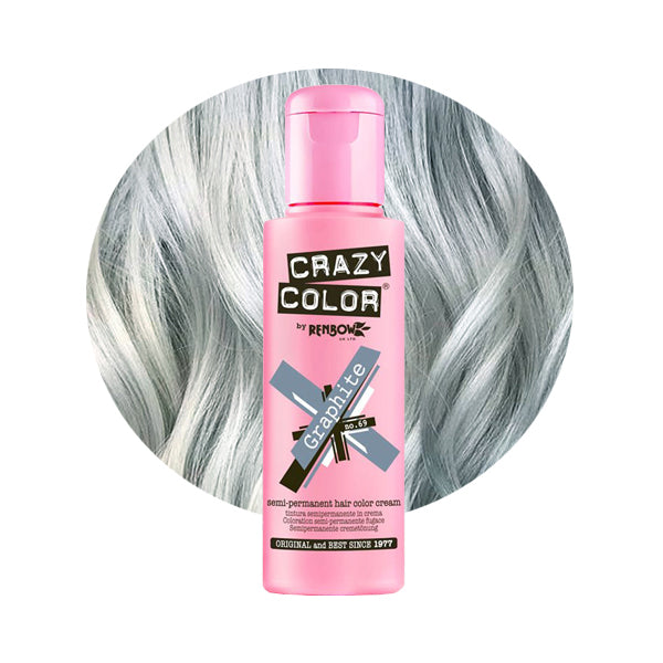 Graphite (Light Steel) - Semi-Permanent Hair Dye - Crazy Color