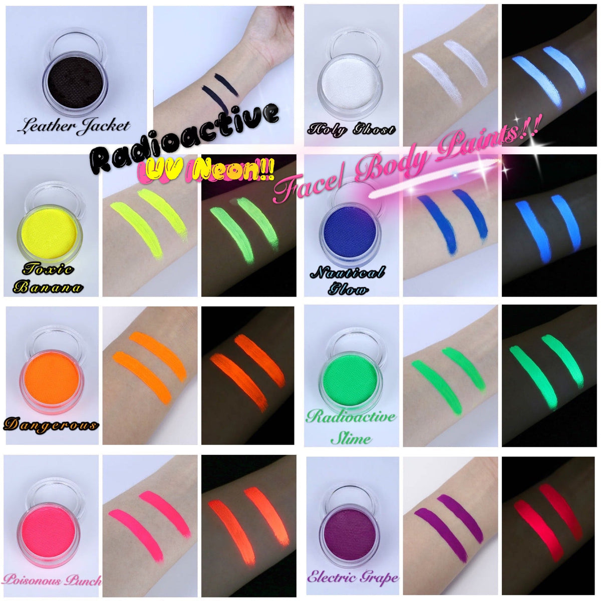 Inked Doll Cosmetics - RADIOACTIVE *UV NEON* LINER/FACE/BODY PAINT!