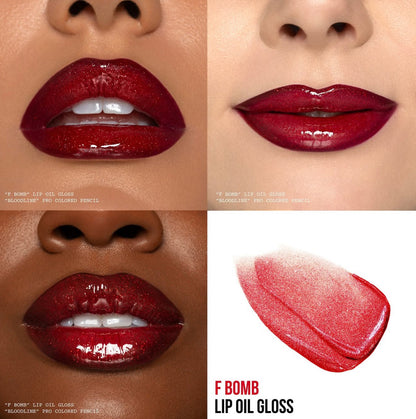 F Bomb Lip Oil Gloss - Blend Bunny Cosmetics
