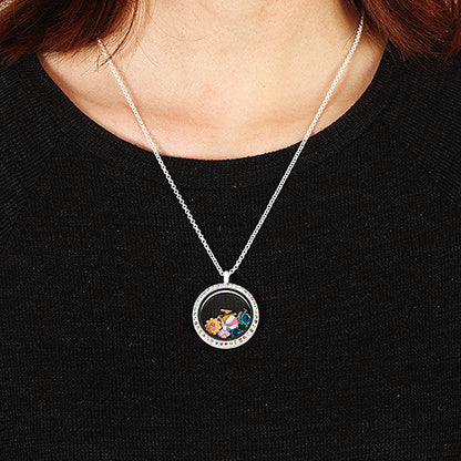 Heart Travel Suitcase Locket Charm