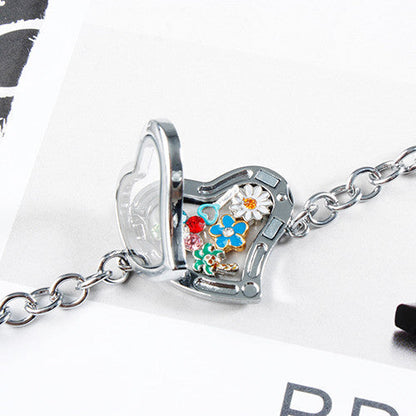 Gold Letter C Locket Charm