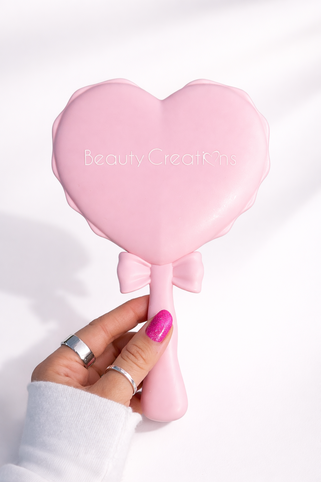 Pink Bow Handheld Mirror