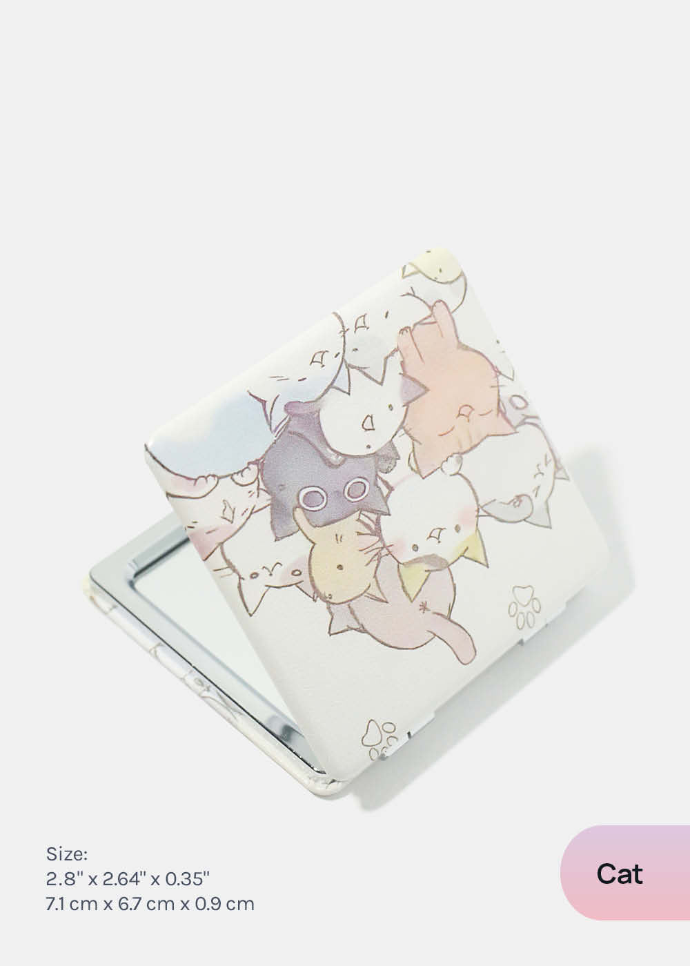 AOA Paw Paw Magnifying Double-Sided Compact Mirror - Rectangular