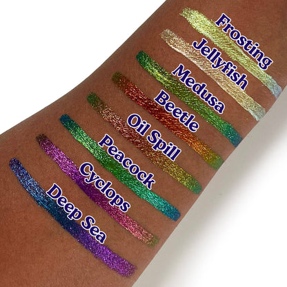 Medusa Chroma Flik (Green/Gold/Blue) - Liquid Liner - Glisten Cosmetics