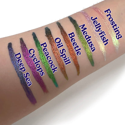 Medusa Chroma Flik (Green/Gold/Blue) - Liquid Liner - Glisten Cosmetics