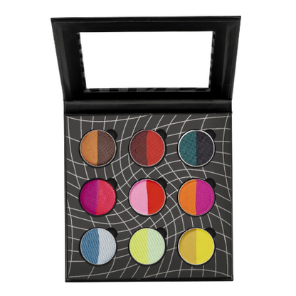 Rainbow Split - 9 Pan Palette - Glisten Cosmetics