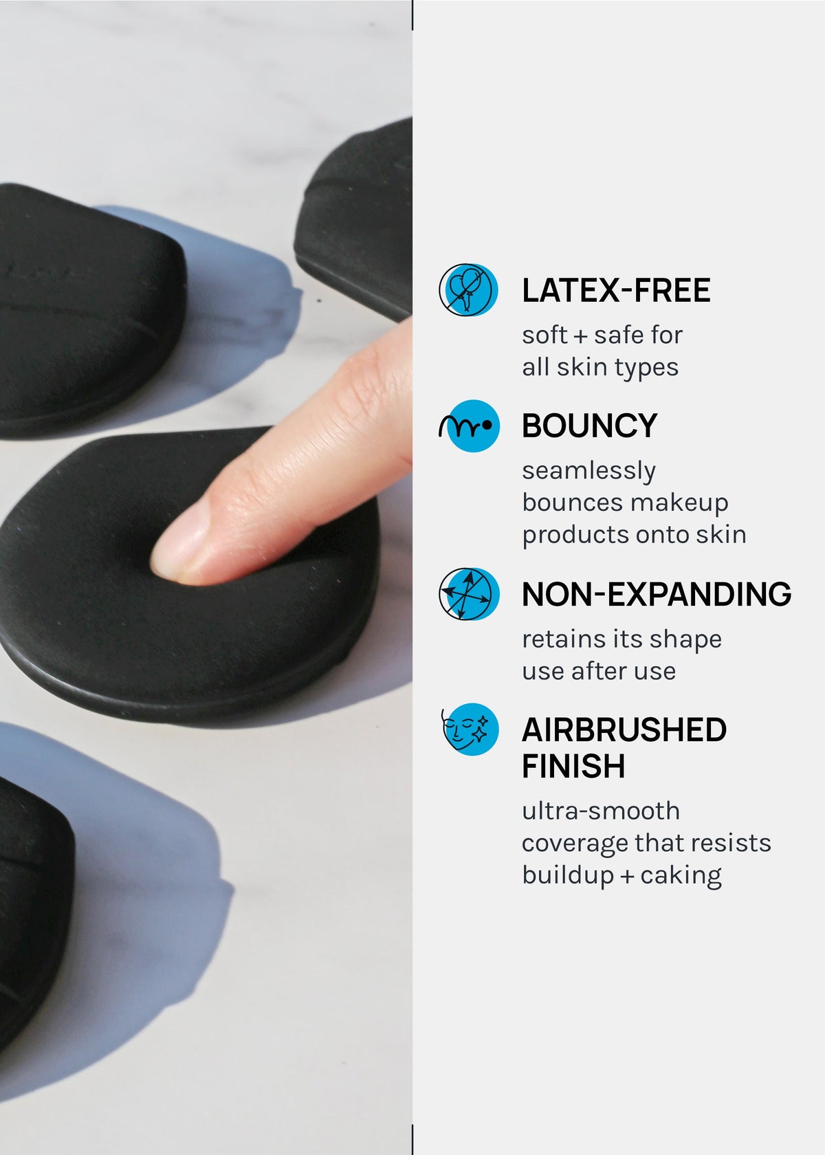 a2o Lab Silky Cloud Sponge – Onyx
