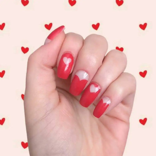 Candied Nails - Red Valentine Heart