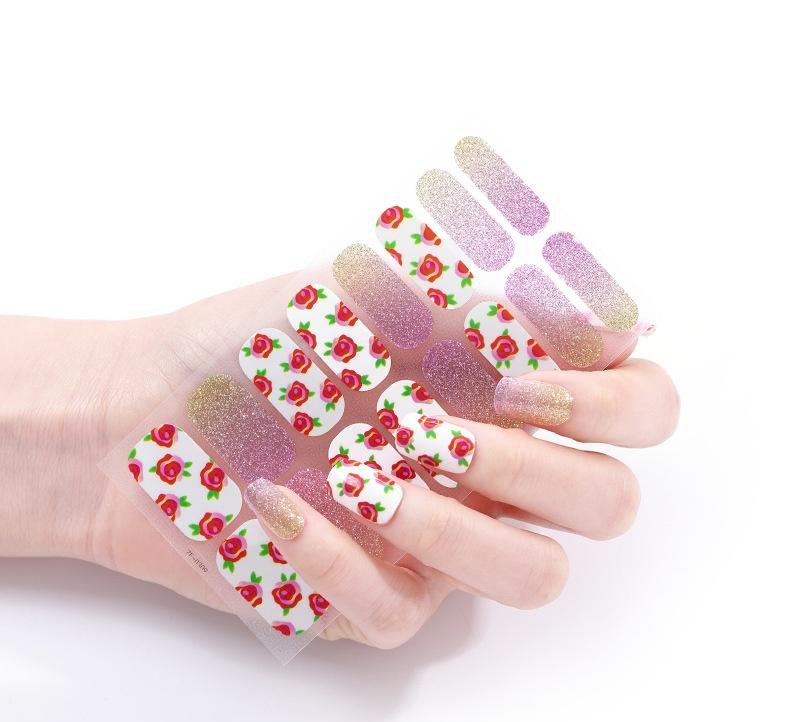 Candied Nails - Nail Sticker - Roses Gel Nails