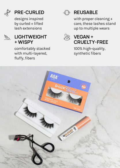 D-LUX Curl Premium Faux Mink Lashes - Diahann