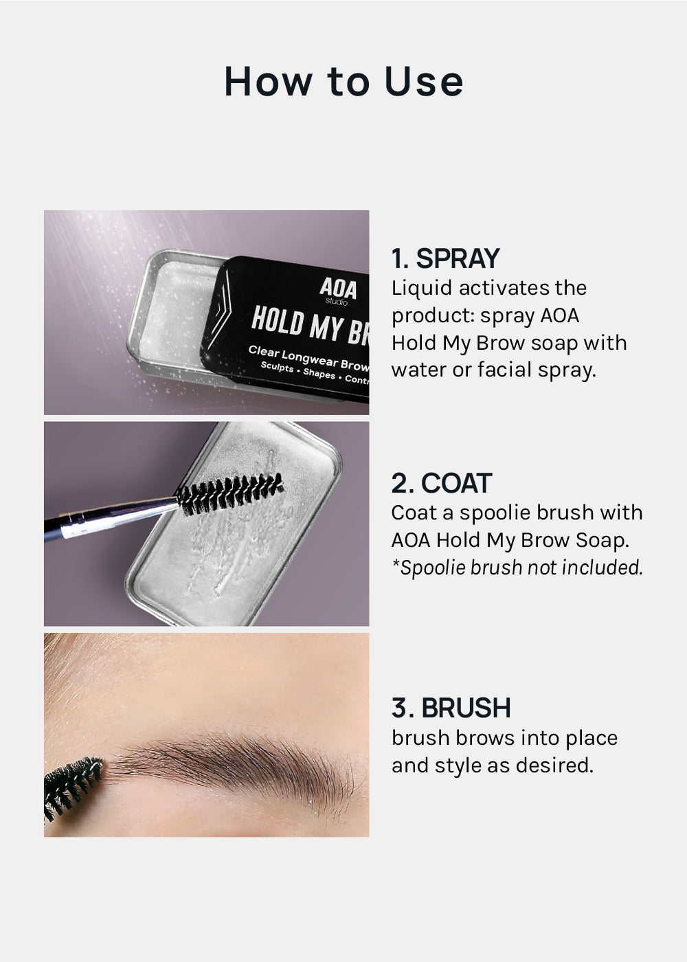 AOA Hold My Brow Soap