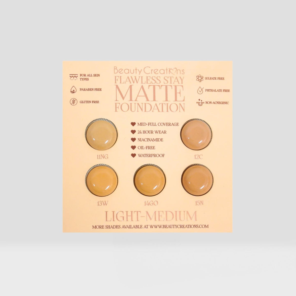 Flawless Stay Matte Foundation Group Samples