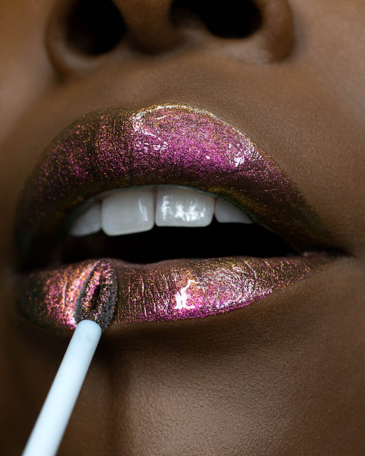 Maia Chroma Gloss (Purple/Gold) - Multichrome Lip Gloss - Glisten Cosmetics