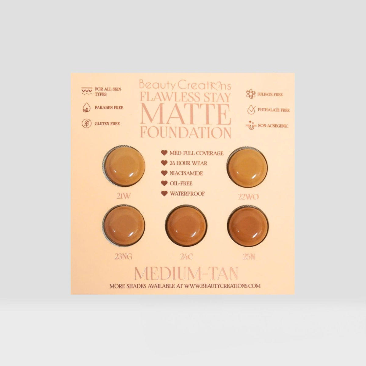 Flawless Stay Matte Foundation Group Samples