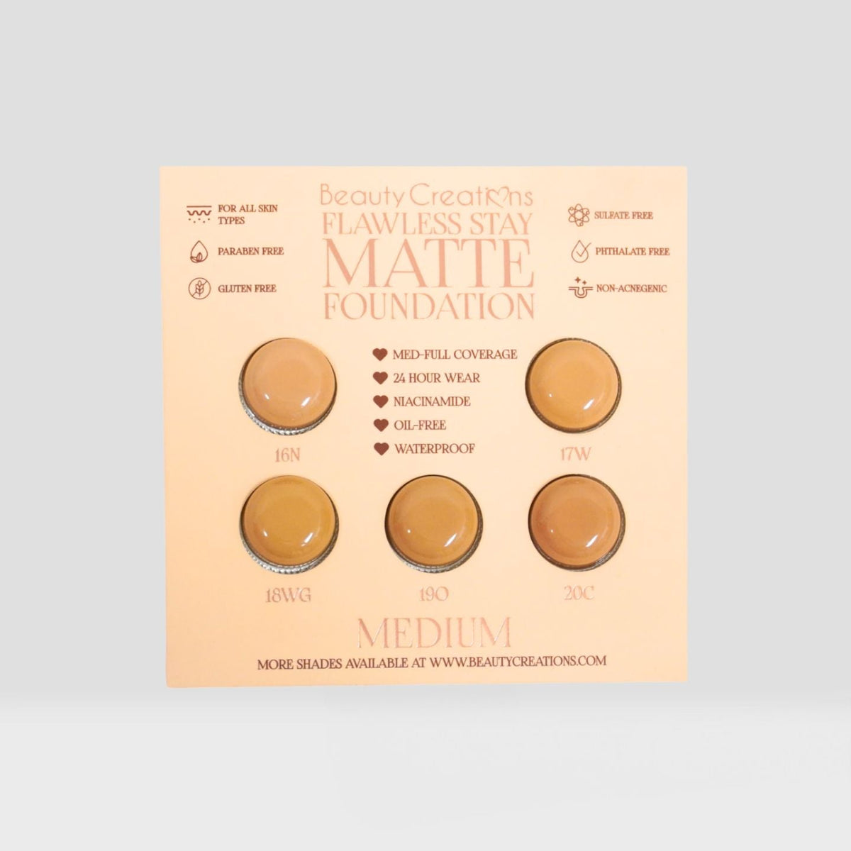 Flawless Stay Matte Foundation Group Samples