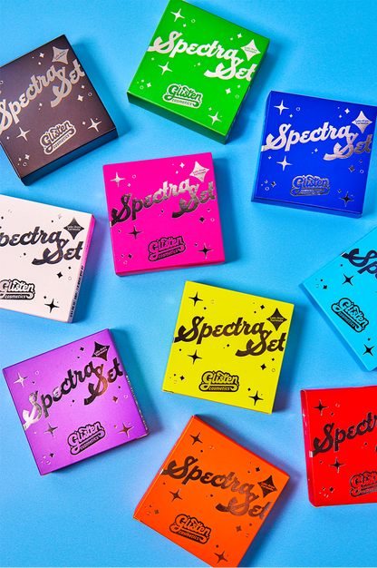 Pink Spectra Set - Colourful Pressed Powder - Glisten Cosmetics