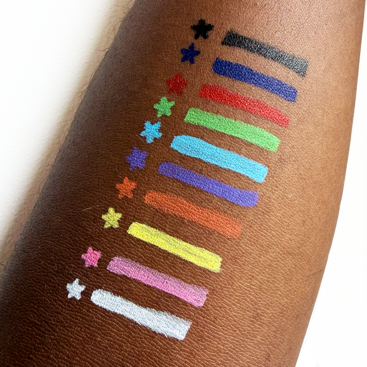 White Spectra Pen - Star Stamp Liner - Glisten Cosmetics